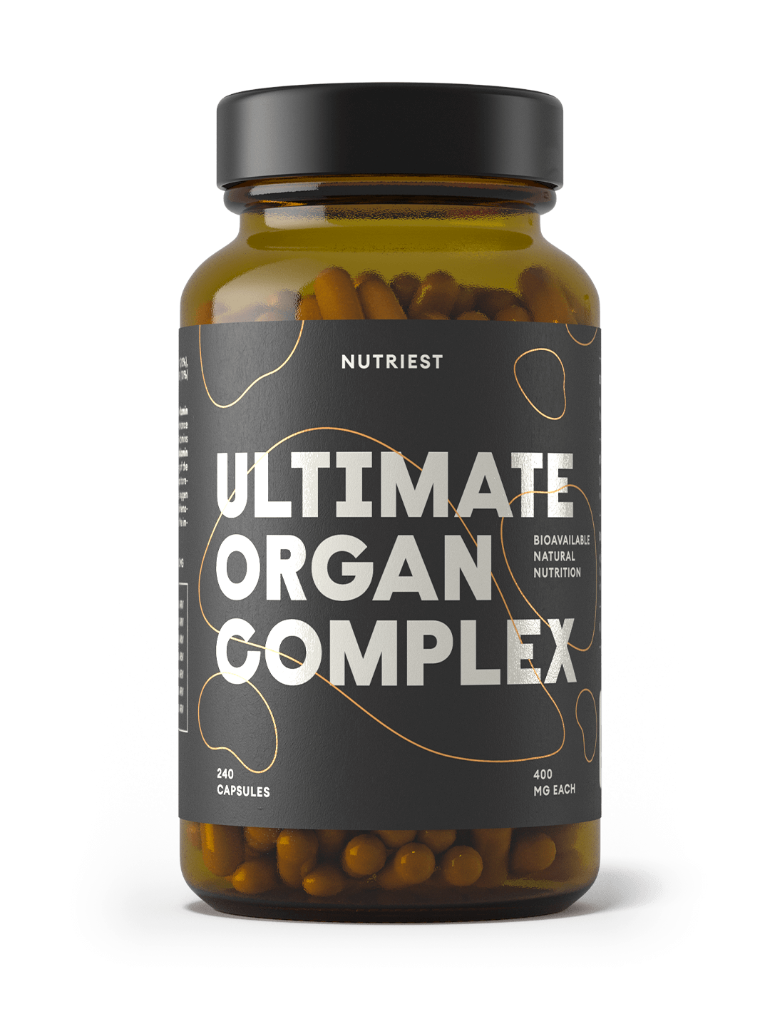 Getrockneter Bio Weiderind Ultimate Organ-Komplex in Kapseln
